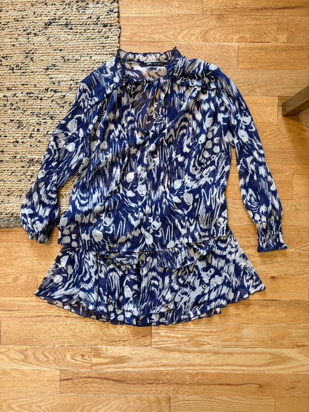 Zara matching skirt and blouse set